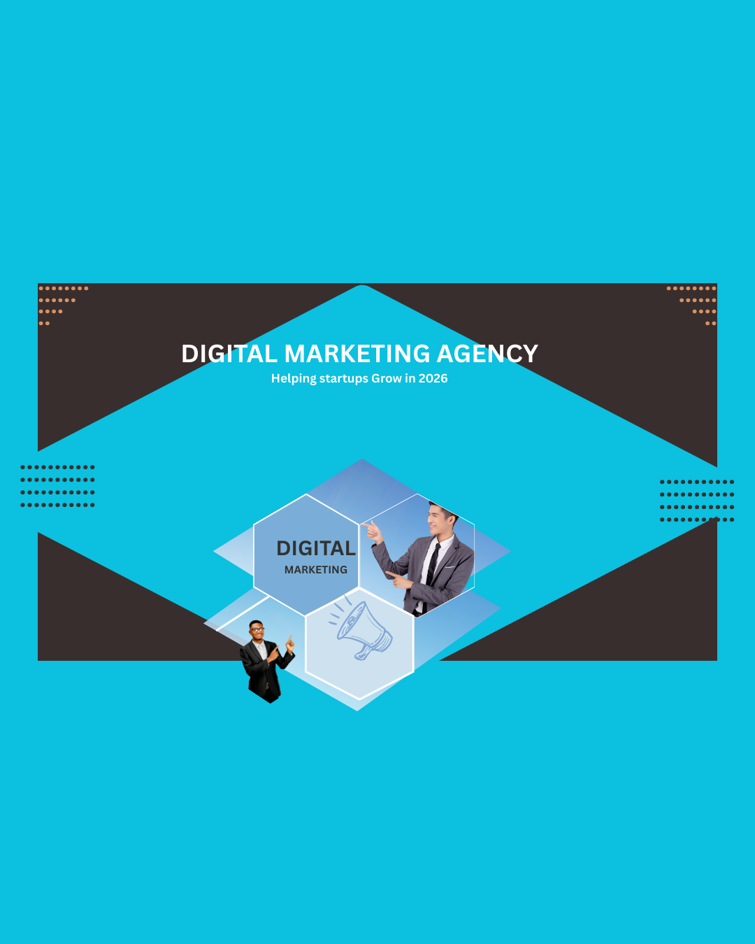 Here’s a clear, SEO-friendly **alt text** using your main keyword: **Alt text:** *Creative banner design showing digital marketing concepts, business professionals, and online growth strategies by the best digitl marketing agency.*